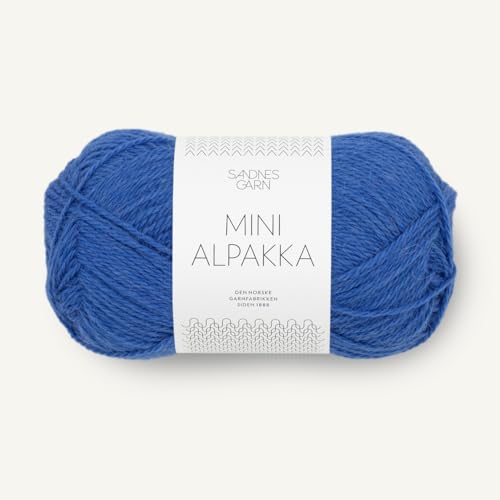 SANDNES GARN Mini Alpakka - Farbe: Dazzling Blue (5845) - 50 g/ca. 150 m Wolle von Sandnes Garn