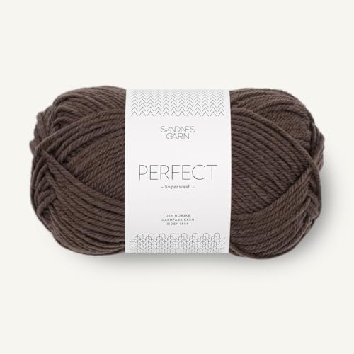 SANDNES GARN Perfect - Farbe: Mørk Sjokolade (3880) - 50 g/ca. 100 m Wolle von Sandnes Garn