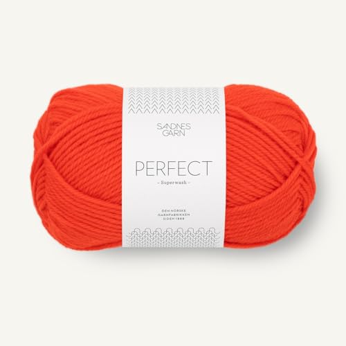 SANDNES GARN Perfect - Farbe: Spicy Orange (3819) - 50 g/ca. 100 m Wolle von Sandnes Garn