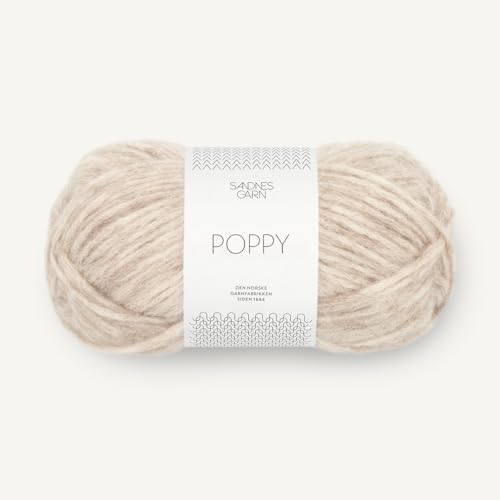 SANDNES GARN Poppy - Farbe: Beigemelert (2611) - 50 g/ca. 110 m Wolle von Sandnes Garn