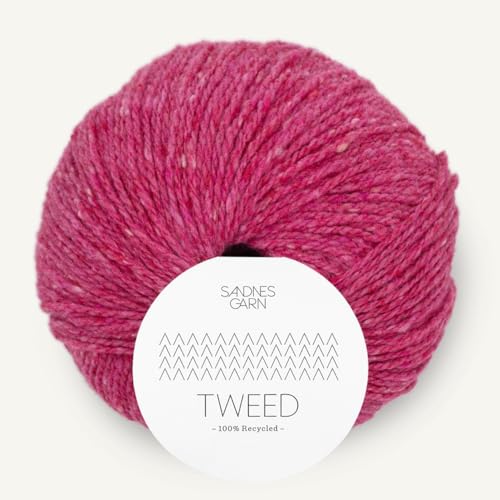 SANDNES GARN Tweed Recycled - Farbe: Magenta (4685) - 50 g/ca. 175 m Wolle von Sandnes Garn