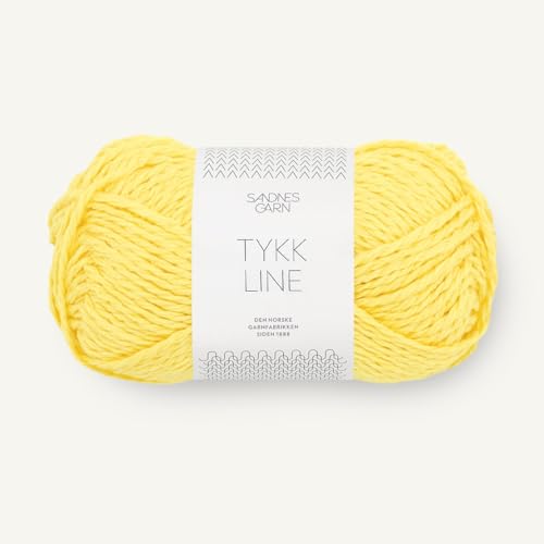 SANDNES GARN Tykk Line - Farbe: Lemon (9004) - 50 g/ca. 60 m Wolle von Sandnes Garn