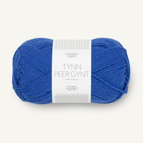 SANDNES GARN Tynn Peer Gynt - Farbe: Dazzling Blue (5845) - 50 g/ca. 205 m Wolle von Sandnes Garn