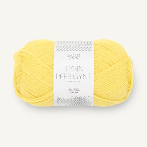 SANDNES GARN Tynn Peer Gynt - Farbe: Lemon (9004) - 50 g/ca. 205 m Wolle von Sandnes Garn