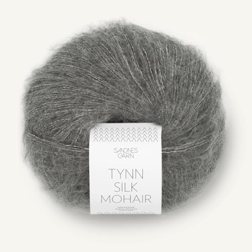 SANDNES GARN Tynn Silk Mohair - Farbe: Mørk Gråmelert (1053) - 25 g/ca. 212 m Wolle von Sandnes Garn