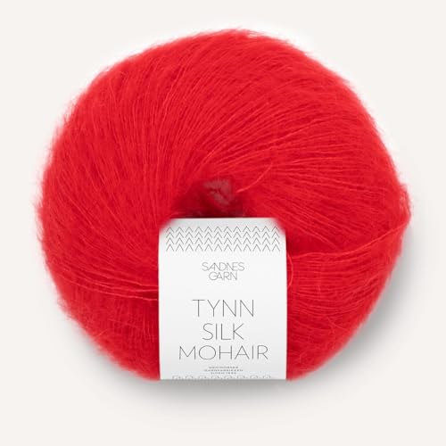 SANDNES GARN Tynn Silk Mohair - Farbe: Scarlet Red (4018) - 25 g/ca. 212 m Wolle von Sandnes Garn