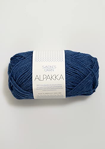 Sandnes Garn 06063 Wolle, 100% Alpaka, col.6063 ink blue, ca. 100 m auf 50 g, Meter von Sandnes Garn