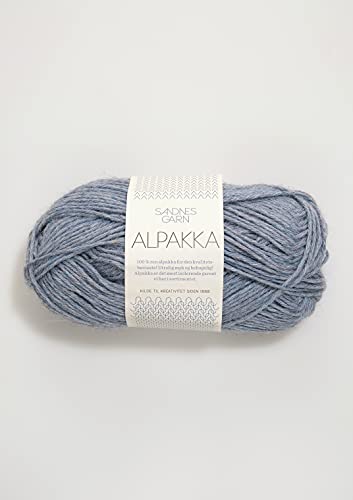 Sandnes Garn 06221 Wolle, 100% Alpaka, col.6221 light grey mottled, ca. 100 m auf 50 g, Meter von Sandnes Garn