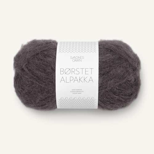 Sandnes Garn Borstet Alpakka ca.110 m col. 3800 bristol black 50 g von Sandnes Garn