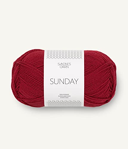 Sandnes Garn Sunday 50 g col.4236 deep red von Sandnes Garn