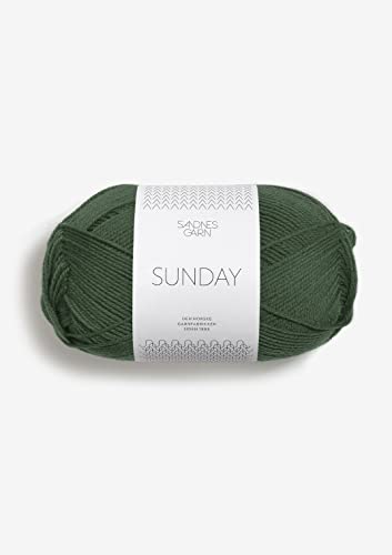 Sandnes Garn Sunday 50 g col.8082 forest green von Sandnes Garn