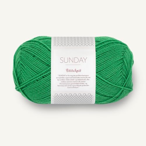 Sandnes Garn Sunday by PetiteKnit ca.235 m col. 8236 statement green 50 g von Sandnes Garn