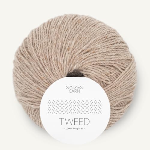 Sandnes Garn Tweed recycled ca. 175 m col. 2585 beige 50 g von Sandnes Garn