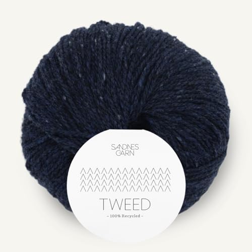 Sandnes Garn Tweed recycled ca. 175 m col. 5585 marinebla 50 g von Sandnes Garn