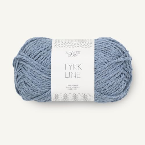 Sandnes Garn Tykk Line ca.60 m col. 6032 bla hortensia 50 g von Sandnes Garn