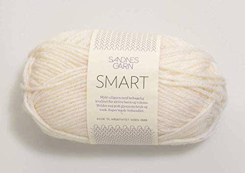 Smart col.1001 white ca.100 m 50 g von Sandnes Garn