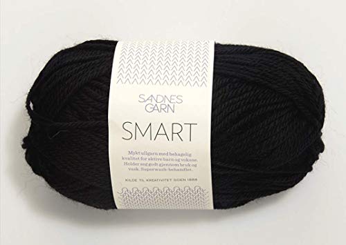 Smart col.1099 black ca.100 m 50 g von Sandnes Garn