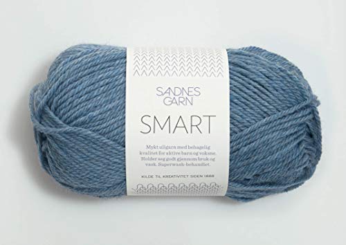 Smart col.6324 blue mottled ca.100 m 50 g von Sandnes Garn