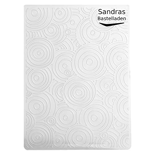 Sandras Bastelladen Sandras Embossing-Prägefolder/ -Schablone 10,8x15cm Kreise von Sandras Bastelladen