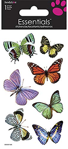 Sandylion Butterflies Essentials Aufkleber, handgefertigt, 5 x 15 cm von Sandylion