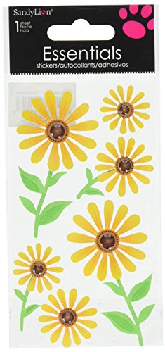 Sandylion Dazzle Daisies Sammelalbum Essentials Aufkleber, Groß von Sandylion