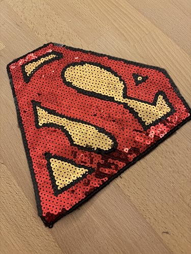 Pailletten-Patch Superman 22x20cm (VE: 1 Stk) von Sandys Bastelkiste