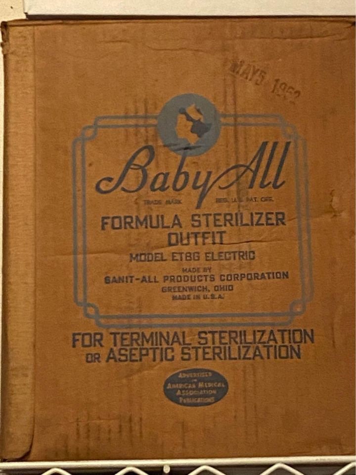 Vintage Babyflasche Sterilisator Aus Den 1950Er Jahren von SandysblessingsCo