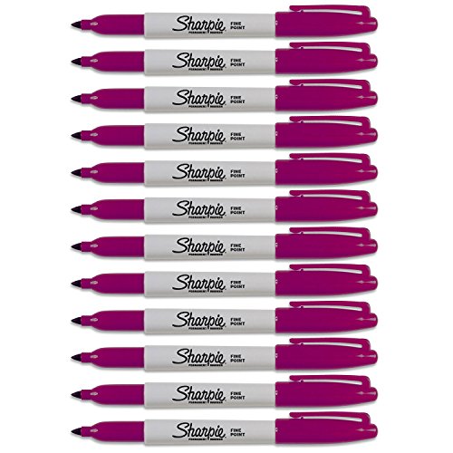 Sharpie SAN30045 Permanentmarker, feine Spitze, 1,0 mm, Cranberry-Tinte von Sanford