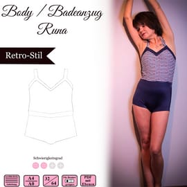 Body/Badeanzug Runa von Sanny Kreativ