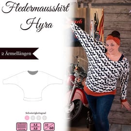 Fledermausshirt Hyra von Sanny Kreativ