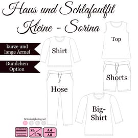 Haus- und Schlafoutfit Kleine Sorina von Sanny Kreativ