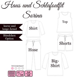 Haus- und Schlafoutfit Sorina von Sanny Kreativ