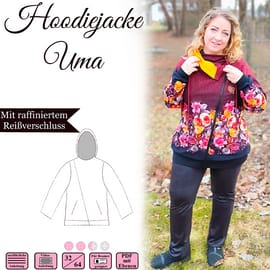 Hoodie-Jacke Uma von Sanny Kreativ