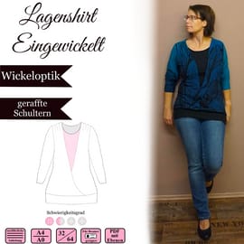 Lagenshirt Eingewickelt von Sanny Kreativ