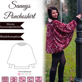 Sannys Ponchoshirt von Sanny Kreativ