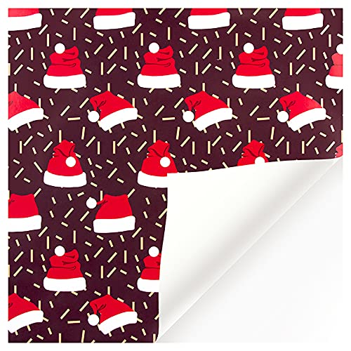 Sanshao Weihnachten Geschenkpapier Set,Geschenkpapier mit Geschenkanhänger Packseil , Kraftpapier Weihnachtspapier Geschenkverpackung Papier für Weihnachten Geschenk, 50 x 70 cm von Sanshao