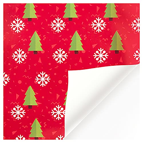 Sanshao Weihnachten Geschenkpapier Set,Geschenkpapier mit Geschenkanhänger Packseil , Kraftpapier Weihnachtspapier Geschenkverpackung Papier für Weihnachten Geschenk, 50 x 70 cm von Sanshao