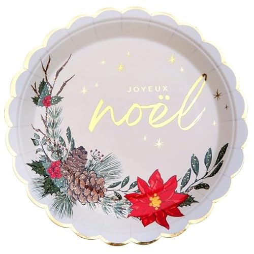 Santex 8677-99, Paquet de 10 Assiettes Noël Sous Bois 23cm von Santex mariage