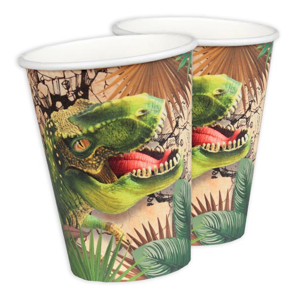 Dinosaurier Partybecher im 10er Pack, 270ml von Santex