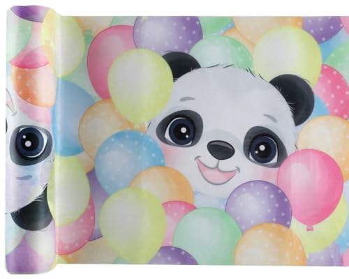 Santex Panda Party Tischläufer 5 m x 28 cm Pandabär von Santex