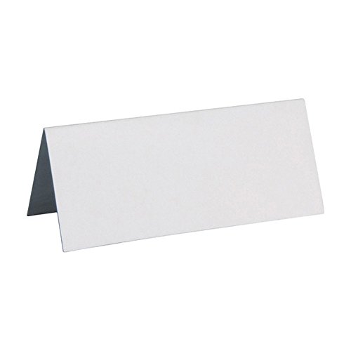 Tischkarten Colour 10 Stück ca. 7 x 3 cm Platzkarte Tischkarte weiss - 3013 von Santex