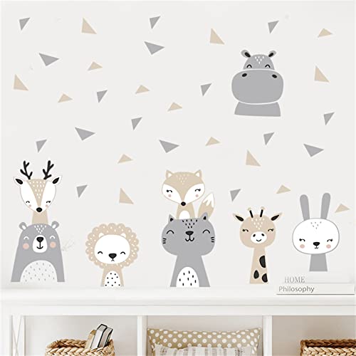 Sarah Duke Wandsticker Wald Tiere Kinder Wandtattoo, Stern Wandaufkleber DIY Kinderzimmer Deko Aufkleber, Kinder Babyzimmer Wohnzimmer Schlafzimmer (A) von Sarah Duke