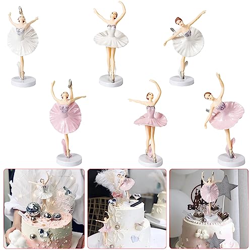 Ballerina Kuchenaufsatz 6 Stück Ballett Ballerina Deko Ballett Ballerina Geburtstag Deko Ballerina Tortendeko Dekoration Ballerina Deko Figuren für Geburtstagsparty Dekoration von Sasibiyb