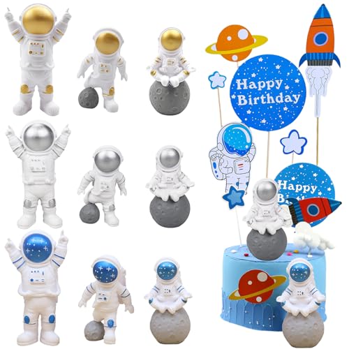 Space Cake Topper Weltraum Kuchendekoration Cake Topper Planeten Geburtstag Weltraum Kuchen Astronaut Kuchen Dekorieren für Die Dekoration von Astronaut Themed Kindergeburtstagspartys von Sasibiyb