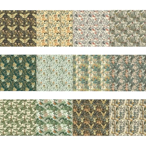 24 Blatt Scrapbook Papier, Vintage Waldfee Themed Scrapbook Papier für Bilderrahmen Scrapbook Dekoration Handgemachte Karten DIY Origami Verpackung Dekoration DIY Scrapbook Supplies von Satiskid