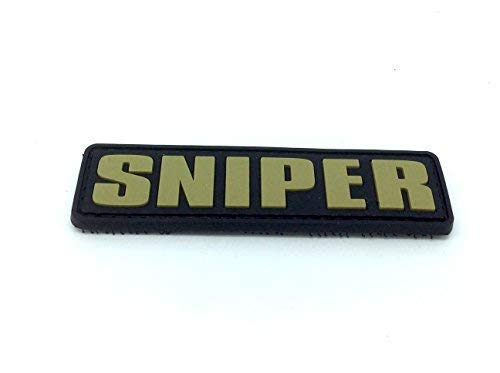 Sniper Airsoft PVC Patch Klett Emblem Abzeichen von Sattie