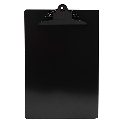 Saunders Klemmbrett aus recyceltem Aluminium, mit schwarzem Clip, 21,6 x 27,9 cm, Briefgröße, ideal für Zuhause, Büro und Büro (23516) von Saunders