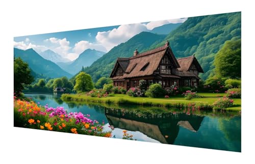 5D Diamond Painting Wald Diamond Painting Erwachsene groß xxl 40x80cm, Kabine Diamant Painting Set für Erwachsene Kinder, DIY Vollbohrer Diamanten Malerei Stickerei Zubehör Set, Home Dekor P-401 von Saweefog