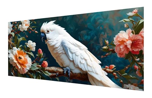 Diamond Painting Erwachsene, 5D Blume Diamond Painting Groß XXL 35x70cm, DIY Vollbohrer Diamant Painting Bilder Vogel Malen nach Zahlen, für Wohnzimmer Schlafzimmer Wanddeko, Geschenk Mädchen P-198 von Saweefog