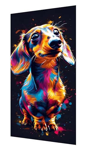 Diamond Painting Erwachsene, 5D Hund Diamond Painting Groß XXL 80x160cm, DIY Vollbohrer Diamant Painting Bilder Tier Malen nach Zahlen, für Wohnzimmer Schlafzimmer Wanddeko, Geschenk Mädchen P-129 von Saweefog